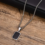 Black Square Neckless Pendent