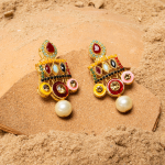 Multi Droop Pearl Earring