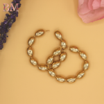 PEARL ROUND HOOP EARRING