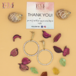 GOLDEN HOOP EARRING - Image 2