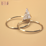 GLAM ROUND HOOP EARRING - Image 2